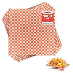 Value+ - Checkered Sheets - Red - 14"x14"