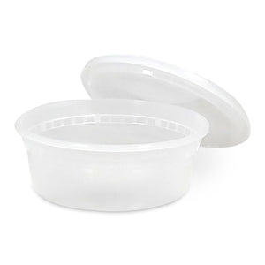 Value+ - 8oz Round Deli Container w/Lids