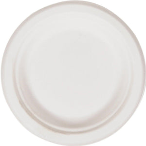 Eco-Craze - 6" Round Bagasse Plate - Retail Pack