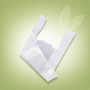EcoDine Zoom - S4 High Density White Shopping Bags