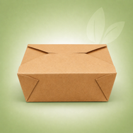 EcoDine Zoom - #8 Kraft Paper Fold Box - PFB08-K