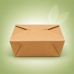 EcoDine Zoom - #8 Kraft Paper Fold Box - PFB08-K