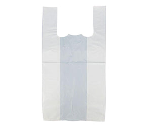 EcoDine Zoom - S5 High Density - White Shopping Bags